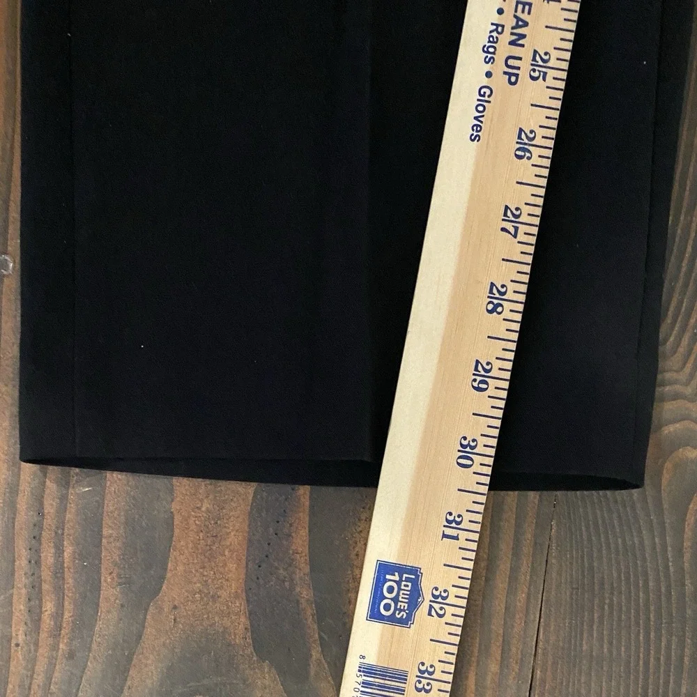 Calvin Klein Pants Men Black 36x30 Flat Front Straight Lightweight Slacks